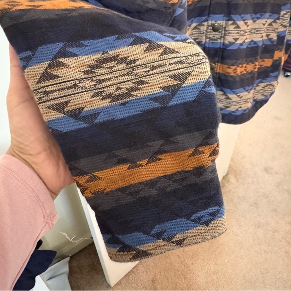 Ariat men’s hartland southwestern snap Shirt Jacket Size L - Picture 7 of 13